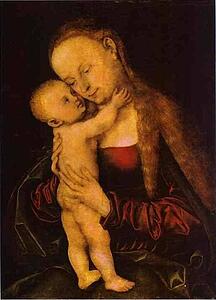 Virgin And Child - Art Print Art Print - Virgin And Child