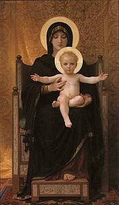 Virgin And Child - Art Print Art Print - Virgin And Child