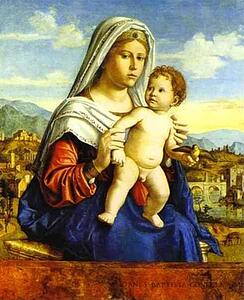 Virgin And Child - Art Print Art Print - Virgin And Child