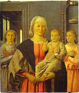 Virgin With Child Giving His Blessing And Two Angels. (The Senigallia Madonna) - Art Print Art Print - Virgin With Child Giving His Blessing And Two Angels. (The Senigallia Madonna)