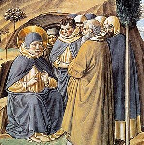 Visit To The Monks Of Mount Pisano. Detail - Art Print Art Print - Visit To The Monks Of Mount Pisano. Detail