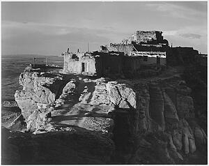 Walpi, Arizona, 1941..  Photographs Of National Parks And Monuments, Compiled 1941 - 1942, Documenting The Period Ca. 1933 - 1942. - Art Print Art Print - Walpi, Arizona, 1941..  Photographs Of National Parks And Monuments, Compiled 1941 - 1942, Documenting The Period Ca. 1933 - 1942.