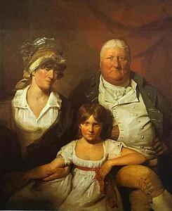 Art Print - William Chalmers-Bethune, His Wife Isabella Morison And Their Daughter Isabella