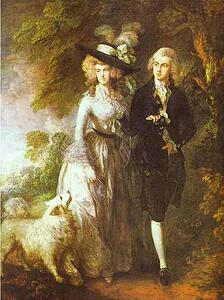 Art Print - William Hallett And His Wife Elizabeth, Nee Stephen, Known As "the Morning Walk"