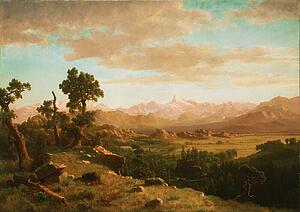 Bierstadt Art Print - Wind River Country