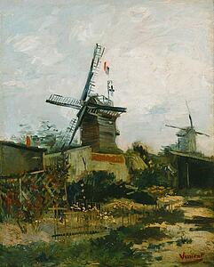 Windmills Art Print - Windmills On Montmartre