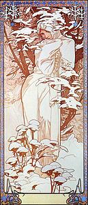Mucha Art Print - Winter