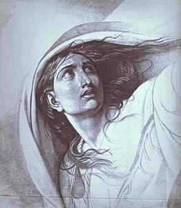 Art Print - Woman With A Veil. Study For The Brazen Dragon