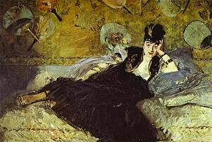 Woman With Fans (Nina De Callias) - Art Print Art Print - Woman With Fans (Nina De Callias)