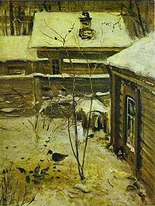 Art Print - Yard. Winter
