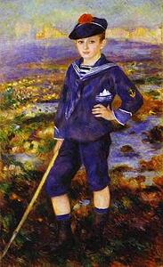 Art Print - Young Boy On The Beach Of Yport (Robert Nunès)