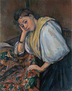Table Art Print - Young Italian Woman At A Table