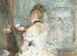 Young Woman At Her Toilette, From The Back - Art Print Art Print - Young Woman At Her Toilette, From The Back