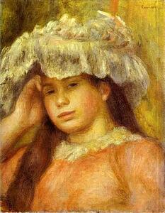 Art Print - Young Woman Wearing A Hat (Jeune Femme Au Chapeau)