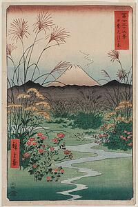 Hiroshige Art Print - Ōtsuki Plain In Kai Province (Kai �? Tsuki No Hara), From The Series Thirty-Six Views Of Mount Fuji (Fuji Sanjūrokkei)